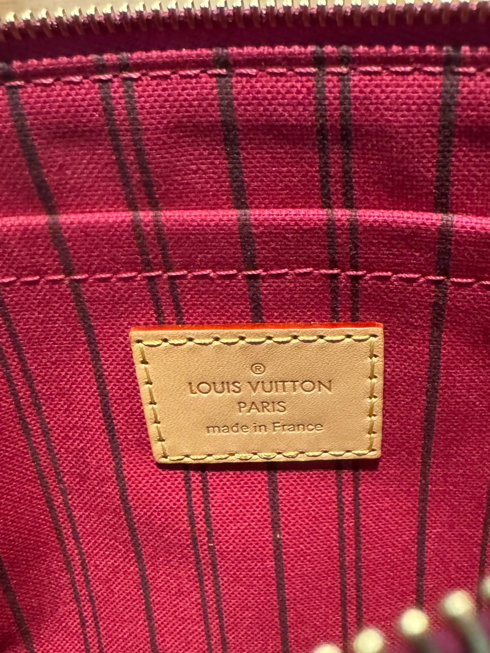 Louis Vuitton Pouch Neverfull MM Pink Strap Authentic New LV Pochette Clutch - Picture 5 of 10